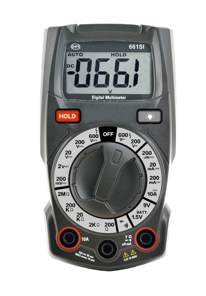 Multimètre compact à calibres manuels Eco