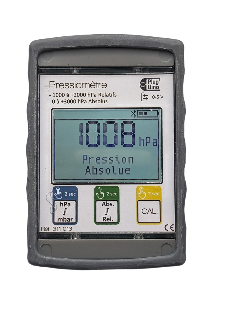 [#311013-S03674] Pressiomètre Plug’Uino® -1000 à +2000 hPa