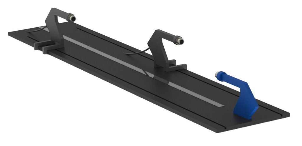 Banc à ultrasons avec 2 émetteurs, 2 récepteurs et accessoires