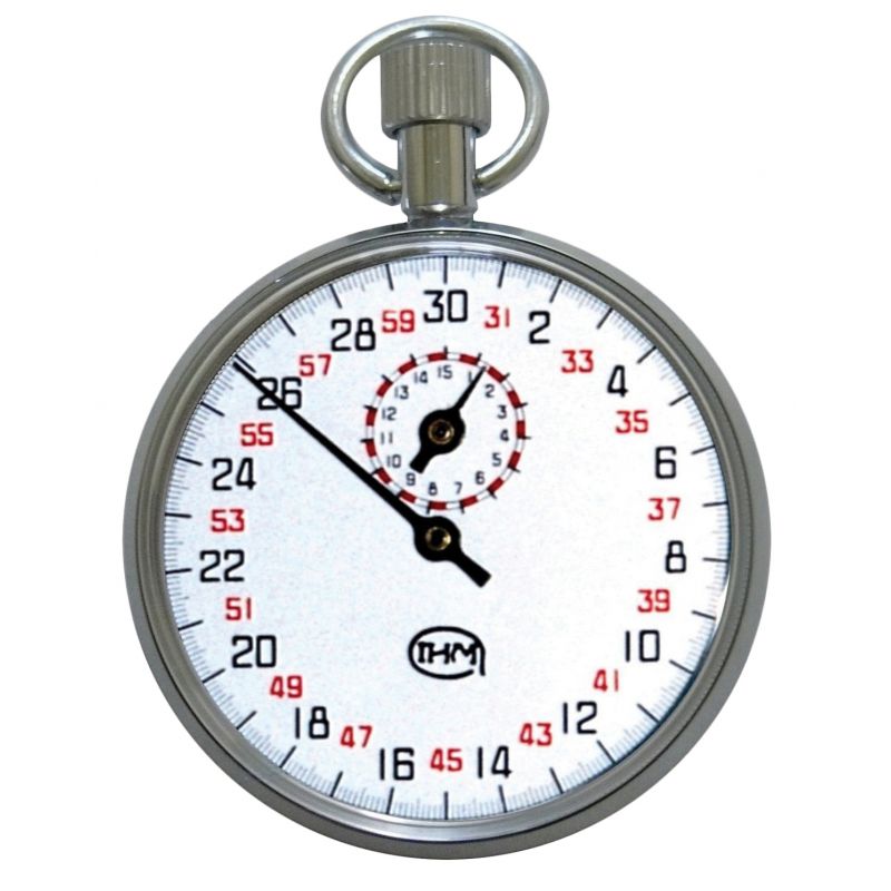 Chronomètre mécanique 3 fonctions -1 bouton 15 minutes 1/10 s