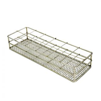 Portoir en acier inoxydable pour flacons dia.40 mm
