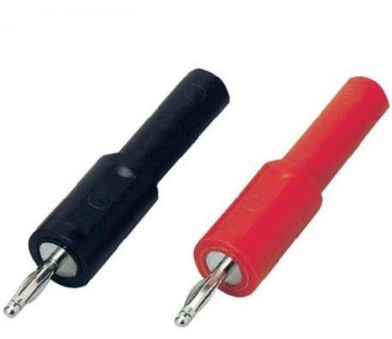 [#400056] Adaptateur banane - 2 mm femelle - 4 mm femelle (Rouge)