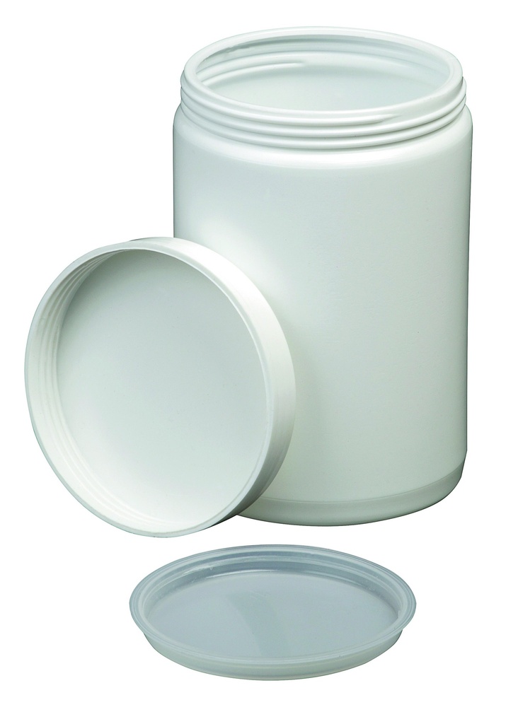[#505179] Bocal opaque à col large en PEHD (60 mL - 57x45 mm)