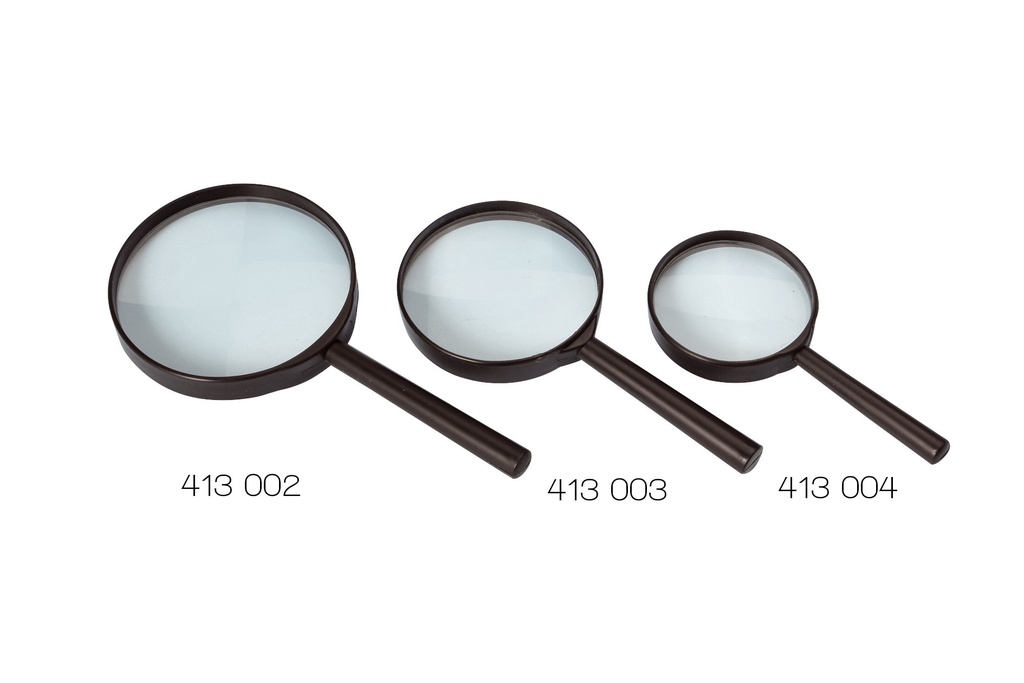 [#413004] Loupe à main avec manche plastique (x5 - Ø=50)