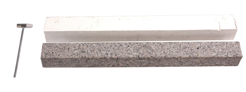 Maquette pour étude de la vitesse de propagation des ondes sismiques