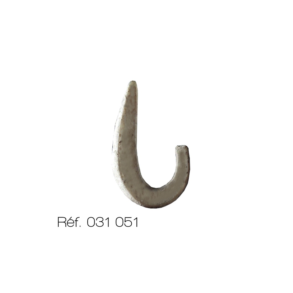 [#031051] Outil préhistorique en os véritable (Hameçon)