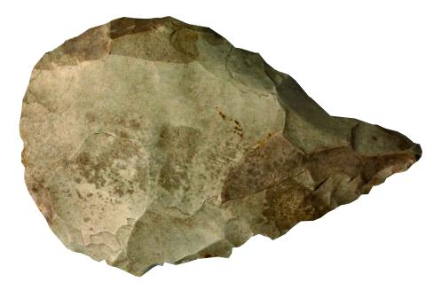 [#031056] Outil préhistorique en silex véritable : Perçoir