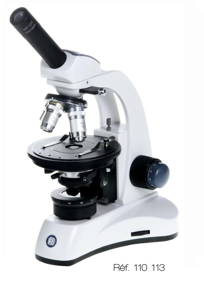 [#110113-S01325] Microscope polarisant EcoBlue - Euromex® (Monoculaire, x40 à x400)