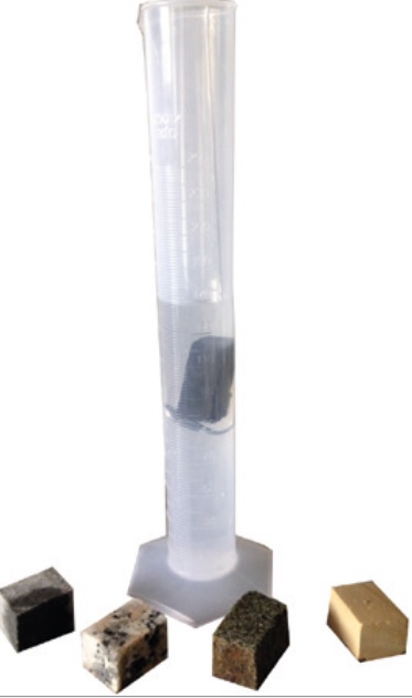 Kit calcul de la densité des roches