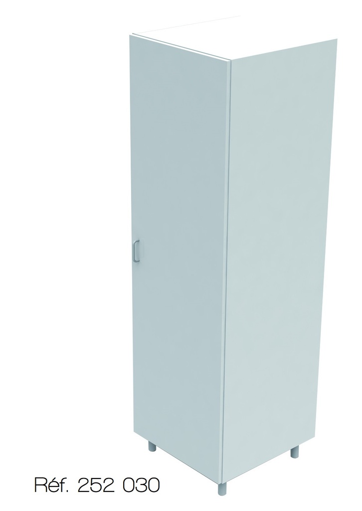 [252030] Armoire en mélaminé (1 porte battante - 600 x 500 mm - 60 Kg)