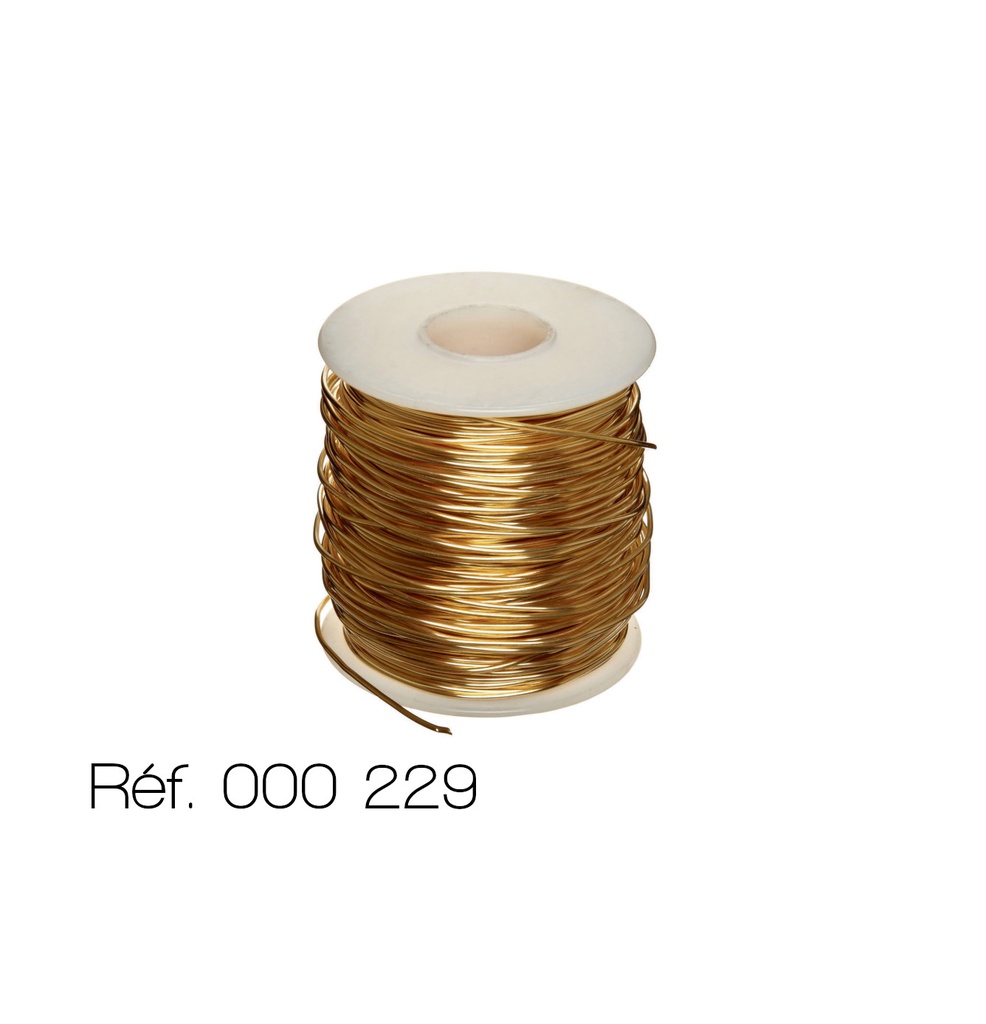 [#000229] Fils résistifs en laiton (179 mOhms/m ; Ø=0.71 mm ; L=16 m)