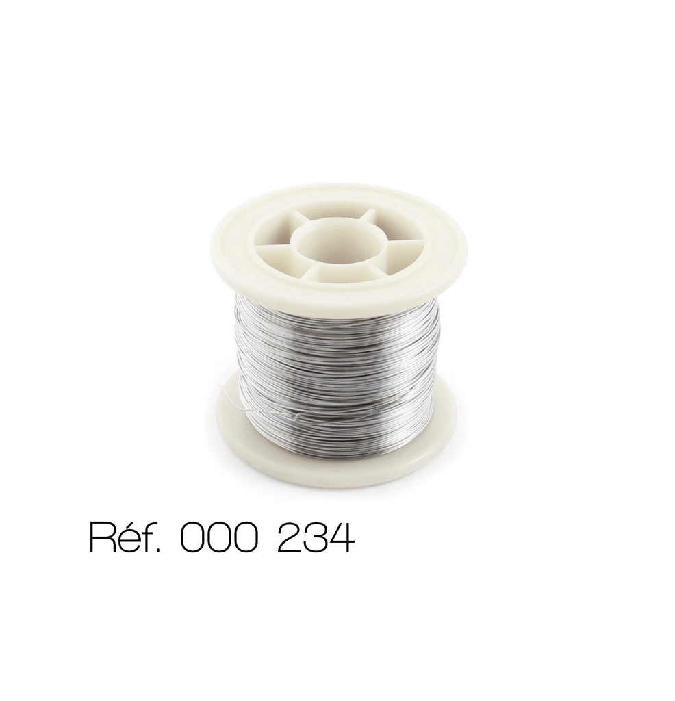 [#000234] Fils résistifs en NiChrome (0.88 Ohms/m ; Ø=1.25 mm ; L=11 m)