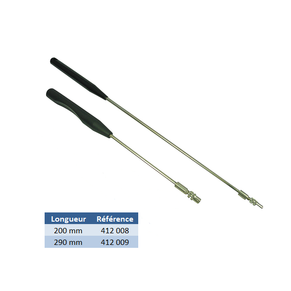 [#412008] Inoculateur Nickel-chrome - Ensemenceur avec manche (200 mm)