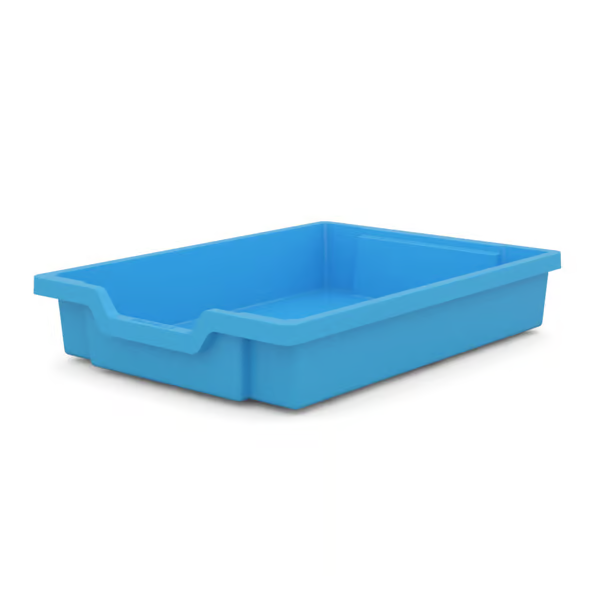 Bac gratnells 75 mm - Bleu cyan - 312x427x75 mm