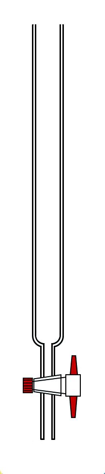 [457012] Colonne de chromatographie à robinet   (Øint.xL 20x300 mm - Robinet simple)