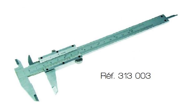 [#313003-S65364] Pied à coulisse 150 mm en métal (Lecture par vernier)