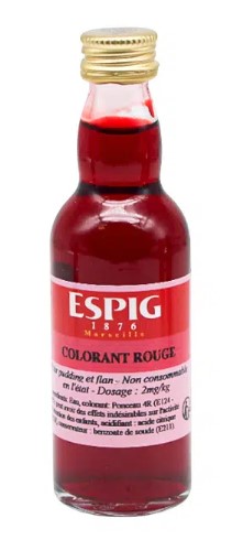 Colorant alimentaire rouge  - 50 mL