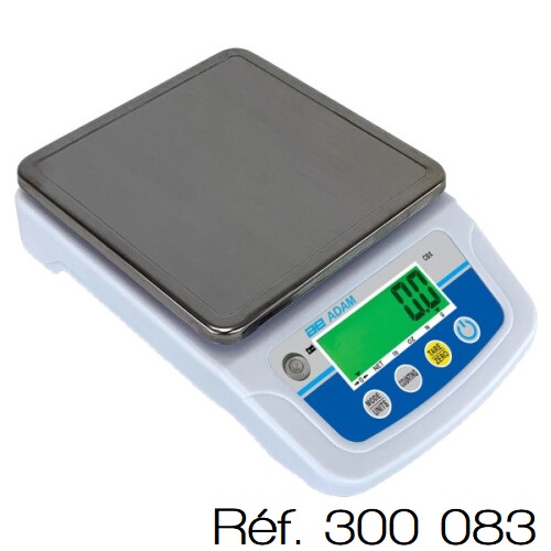 [#300083] Balances compactes sur batterie rechargable Adam CBX  (CBX 1201 - 1 200 g ± 0,1 g)
