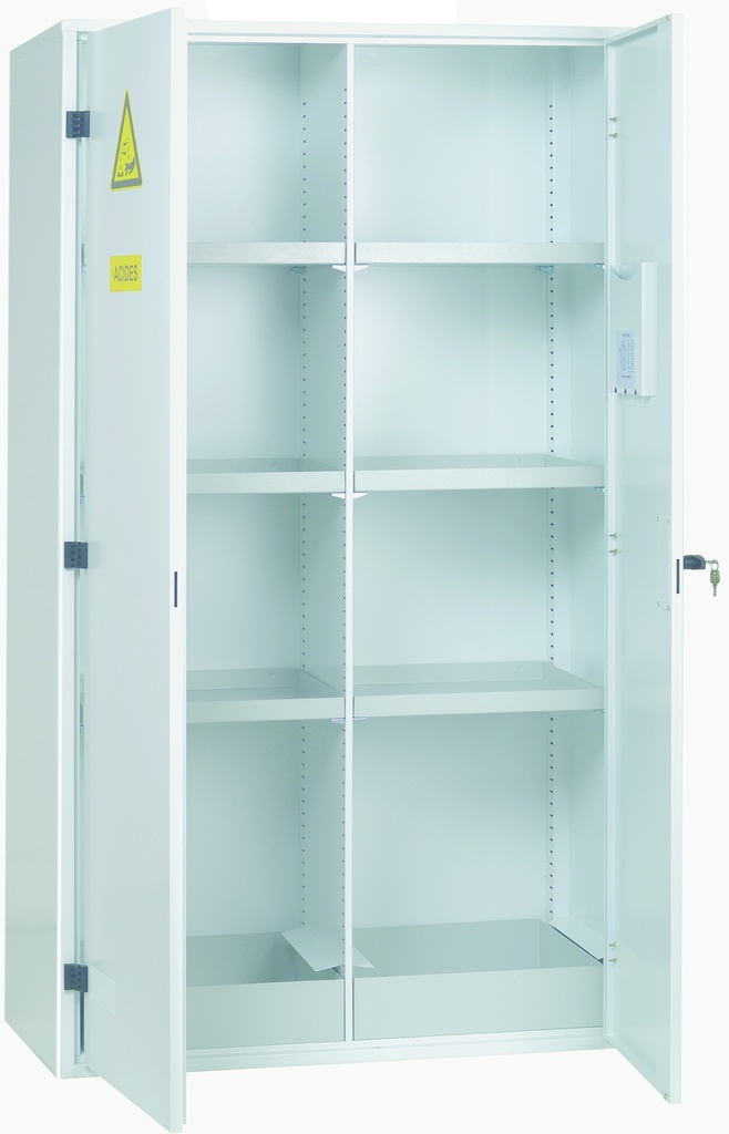 [251184] Armoire de sûreté à portes pleines ou transparentes Cyltec - 1950 mm  x 1100 mm  x 500 mm  (Porte pleine)