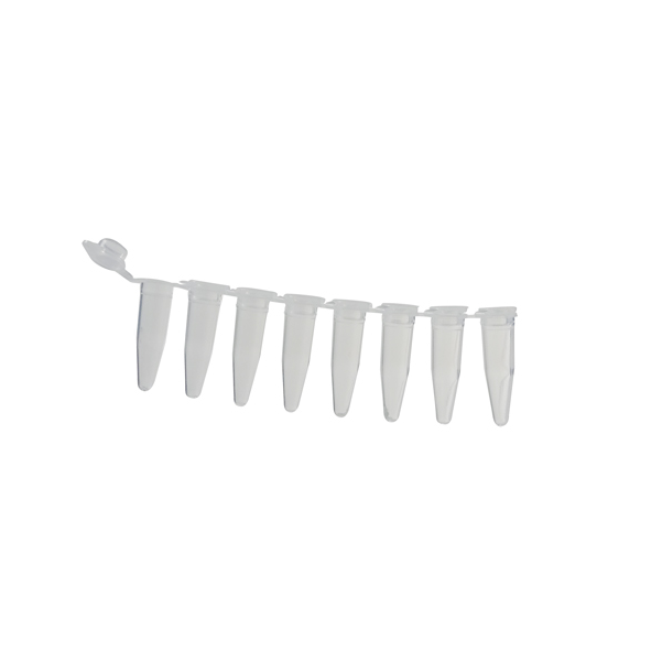 [506073] Microtubes 0,2 mL pour PCR - Sachet 12 barrettes de 8 puits