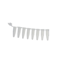 Microtubes 0,2 mL pour PCR - Sachet 12 barrettes de 8 puits