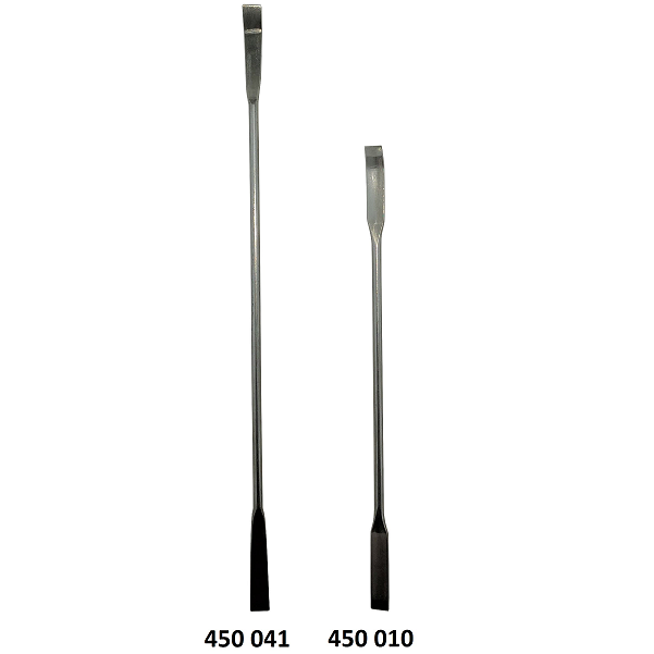 Spatule double en inox 200 mm