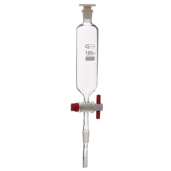 [532122] Ampoule de coulée avec clé PTFE (50 mL - 14/23)