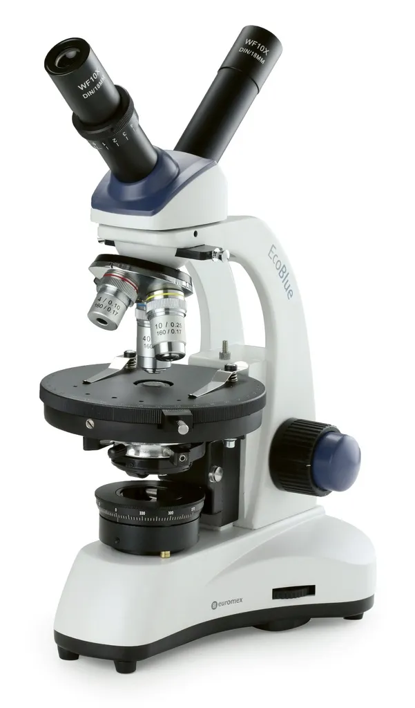 Microscope EcoBlue polarisant avec tête à discussion