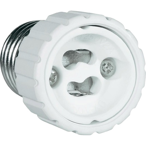 [401046-S58062] Adaptateur pour ampoule GU10 - douille E27  
