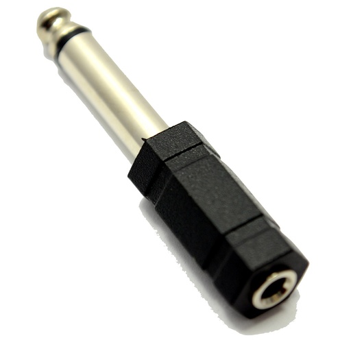 [S67432] Adaptateur Jack (M 6.3 mm) - (F 3.5 mm)