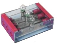 [000039-S03321] Boîtier support de 3 lampes E10 - montage parallèle