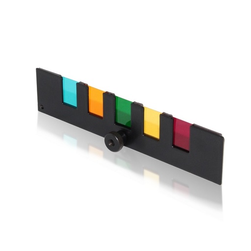 [004077-S58714] Filtres magnétiques 5 couleurs pour source 5 faisceaux 12 V - 55 W