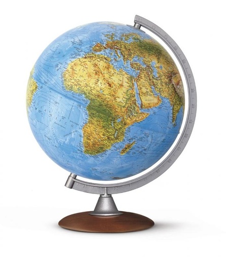 [S61859] Globe terrestre lumineux physique - politique  ** remplace s61858 **
