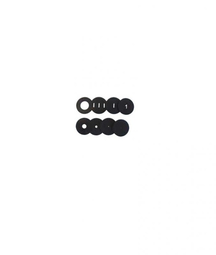 [004142-S65224] Jetons en PVC Ø 40 mm pour banc d'optique spécial collège (lot de 8)