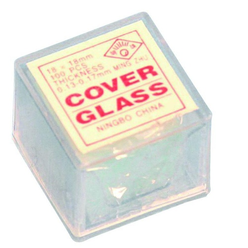 [118001-S55198] Lamelles couvre-objet 20x20 mm - Lot de 100