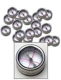 [S65312] Boussoles transparentes (lot de 12)