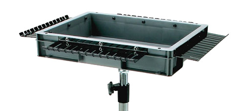 [400041-S62337] Support à roulettes pour cordons avec bac