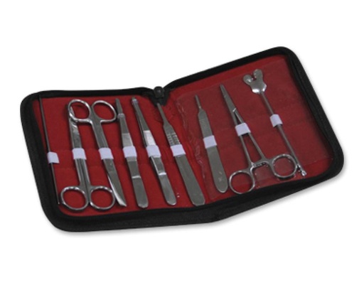[411016-S65697] Trousse à dissection avec 9 éléments
