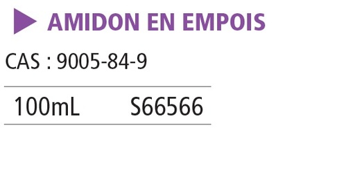 [910274-S66566] Amidon en empois - 100 mL
