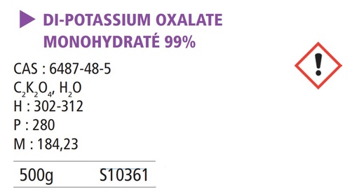 [911100-S10361] Potassium oxalate - 500 g