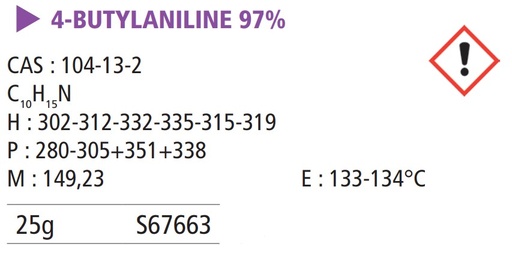 [936012-S67663] Butylaniline pur - 25 g