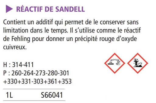[970021-S66041] Réactif de Sandell pur - 1 L