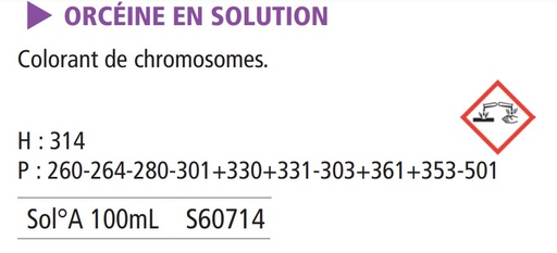 [980039-S60714] Orcéine solution A pur - 100 mL