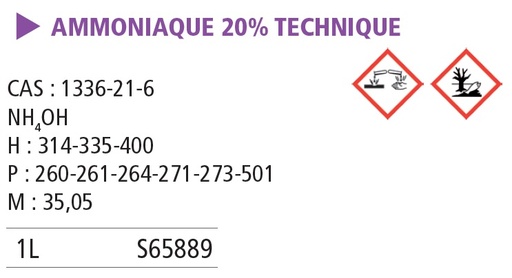 [980053-S65889] Ammonium hydroxyde TP - 1 L