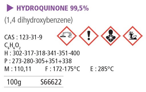 [990012-S66622] Hydroquinone - 100 g 