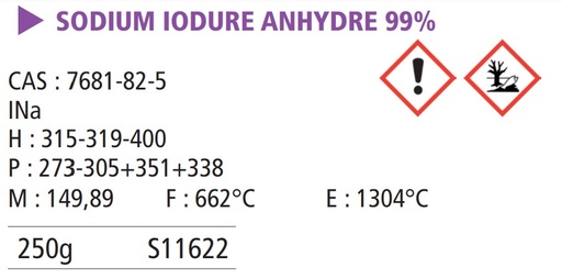 [990017-S11622] Sodium iodure - 250 g 
