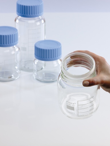 Flacon gradué large ouverture GL80 - Pyrex®