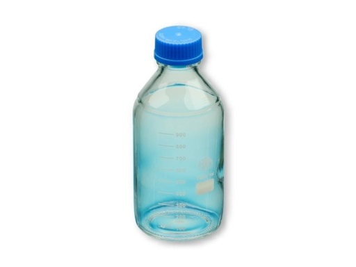 Flacon gradué à col GL45 - Verre borosilicaté 3.3 blanc - Simax® - À l'unité