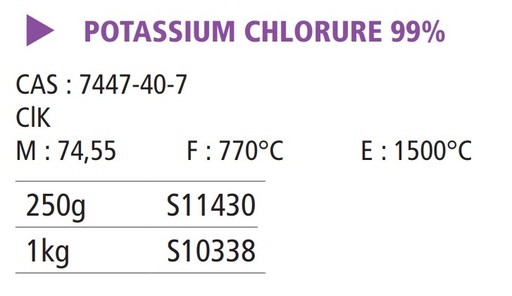 Potassium chlorure