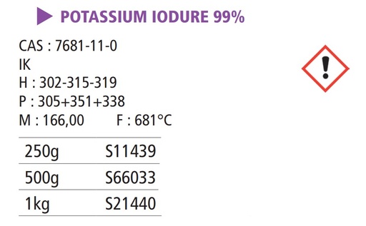 Potassium iodure